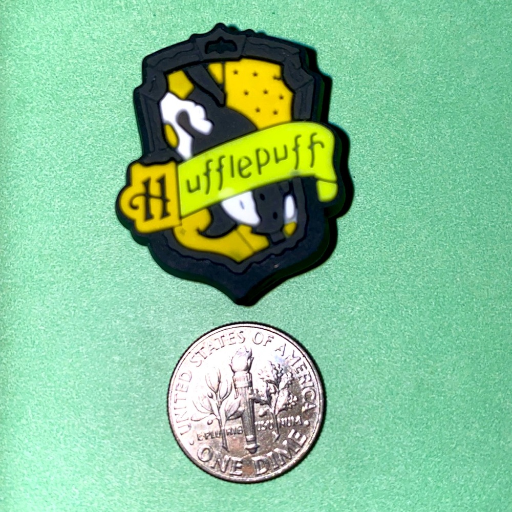 (10 for $15) Hufferpuff Flag Harry Potter Crocs Shoe Charms
